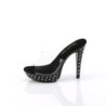 Fabulicious COCKTAIL-501SDT Transparent Black Mules