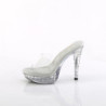 Fabulicious COCKTAIL-501SDT Transparent Mules Women