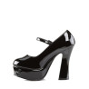Demonia DOLLY-50 Black Patent Chunky Platform Sandal