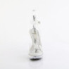 Fabulicious COCKTAIL-506 Clear High Heeled Bridal Sandals