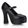 Demonia DOLLY-50 Black Vegan Chunky Platform Sandal