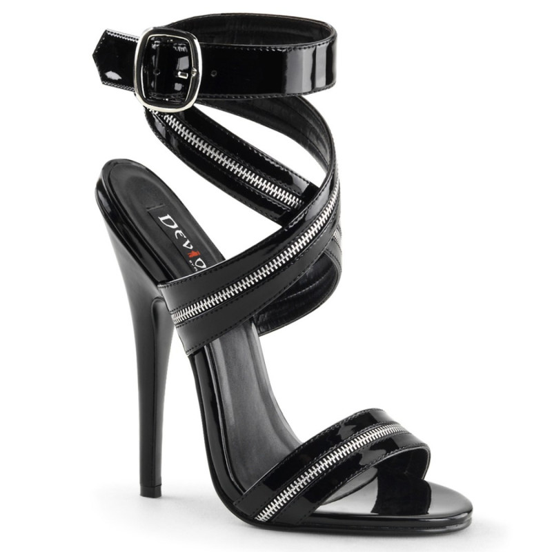 Devious DOMINA-119 Ankle Strap Stiletto Heeled Sandals Devious DOMINA-119 Ankle Strap Stiletto Heeled Sandals