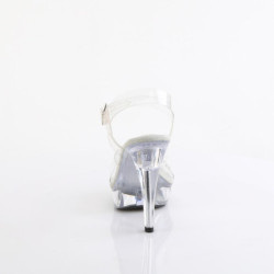 Fabulicious COCKTAIL-507 Clear High Heeled Bridal Sandals