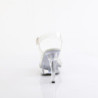 Fabulicious COCKTAIL-507 Clear High Heeled Bridal Sandals