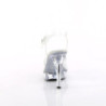 Fabulicious COCKTAIL-508 Clear High Heeled Bridal Sandals