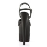 Pleaser FLAMINGO-809-2G Black Glitter Pole Dance Shoes