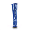 Funtasma GOGO-300 Blue Patent Chunky Heel 70s Boots