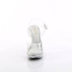 Fabulicious COCKTAIL-508SDT Clear High Heels Sandals