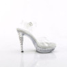 Fabulicious COCKTAIL-508SDT Clear High Heels Sandals