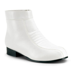 Funtasma PIMP-50 White Vegan 70s Disco Boots Men