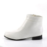 Funtasma PIMP-50 White Vegan 70s Disco Boots Men