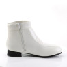 Funtasma PIMP-50 White Vegan 70s Disco Boots Men