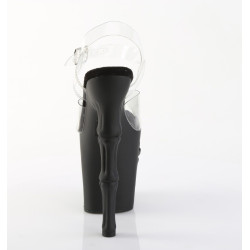 Pleaser RAPTURE-808 Black Pole Shoes Finger Bone Heels
