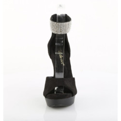 Fabulicious COCKTAIL-525 Suede D'Orsay High Heeled Sandals
