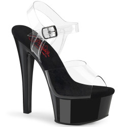 Pleaser GLEAM-608 Transparent Black Sale Women