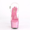 Pleaser ADORE-708CF Transparent Pink Confetti Sale Women
