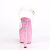 Pleaser ADORE-708CF Transparent Pink Confetti Sale Women