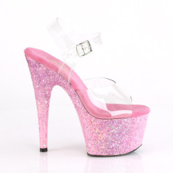Pleaser ADORE-708CF Transparent Pink Confetti Sale Women