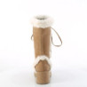 Demonia CUBBY-311 Camel Vegan Women Platform Boots