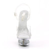 Pleaser ECLIPSE-608GT Transparent Silver Glitter Sale
