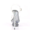 Pleaser ECLIPSE-608GT Transparent Silver Glitter Sale
