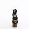 Pleaser RAPTURE-808-LT Transparent Satin Brass Chrome