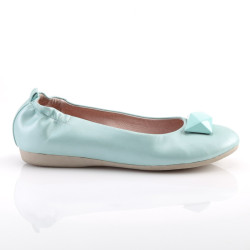 Pin Up Couture OLIVE-08 Baby Blue Vegan Leather Sale