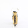 Pleaser RAPTURE-808-LT Transparent Satin Brass Chrome