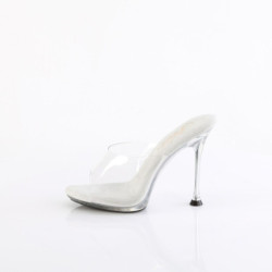 Fabulicious CUPID-401 Transparent Spike Heeled Mules