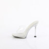 Fabulicious CUPID-401 Transparent Spike Heeled Mules