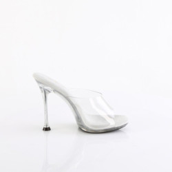 Fabulicious CUPID-401 Transparent Spike Heeled Mules