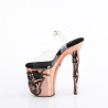 Pleaser RAPTURE-808-LT Transparent Satin Copper Chrome