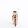 Pleaser RAPTURE-808-LT Transparent Satin Copper Chrome