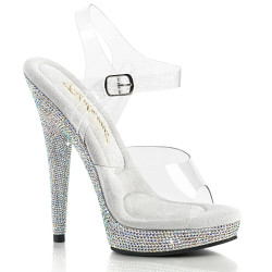 Fabulicious SULTRY-608DM Transparent Silver Strass Sale