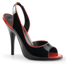 Pleaser SEDUCE-117 Black-Red Patent Sale Women