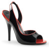 Pleaser SEDUCE-117 Black-Red Patent Sale Women