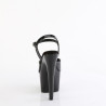 Pleaser ADORE-709GP Black Glitter High Heeled Sandals