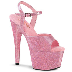 Pleaser ADORE-709GP Rose Glitter High Heeled Sandals