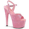 Pleaser ADORE-709GP Rose Glitter High Heeled Sandals