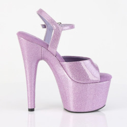 Pleaser ADORE-709GP Lila Glitter High Heeled Sandals