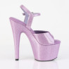 Pleaser ADORE-709GP Lila Glitter High Heeled Sandals