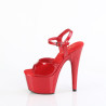 Pleaser ADORE-709GP Red Glitter High Heeled Sandals