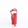 Pleaser ADORE-709GP Red Glitter High Heeled Sandals