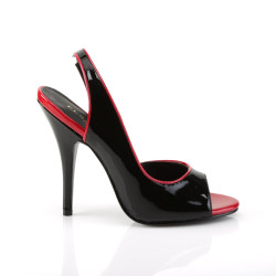 Pleaser SEDUCE-117 Black-Red Patent Sale Women