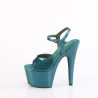 Pleaser ADORE-709GP Teal Glitter High Heeled Sandals