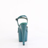 Pleaser ADORE-709GP Teal Glitter High Heeled Sandals