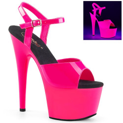Pleaser ADORE-709UV Pink Platform High Heeled Sandals