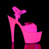 Pleaser ADORE-709UV Pink Platform High Heeled Sandals
