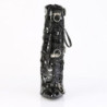 Devious DAGGER-1032 Black Patent Ankle High Boots Women