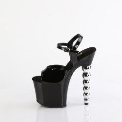 Pleaser BLISS-709 Black Pearl Heeled Platform Shoes